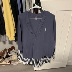 FP Movement by Free People Navy and White Striped top